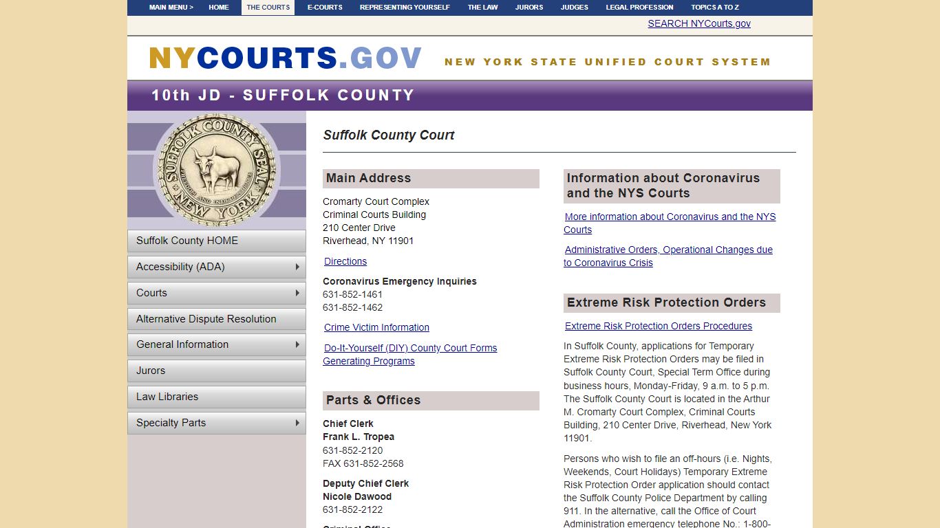 Suffolk County Court | NYCOURTS.GOV - Judiciary of New York